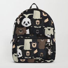 Bears of the world pattern Backpack