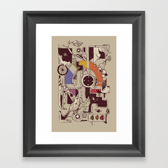 Somewhere Framed Art Print