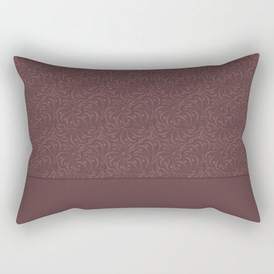 Warm , chocolate brown solid pattern . Chocolate . Rectangular Pillow