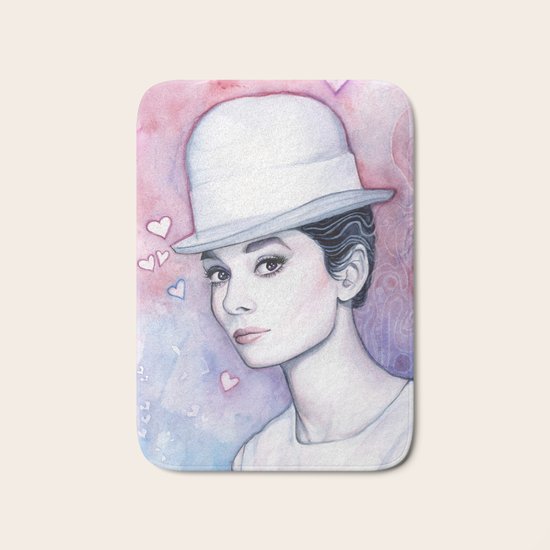 Audrey Hepburn Bath Mat