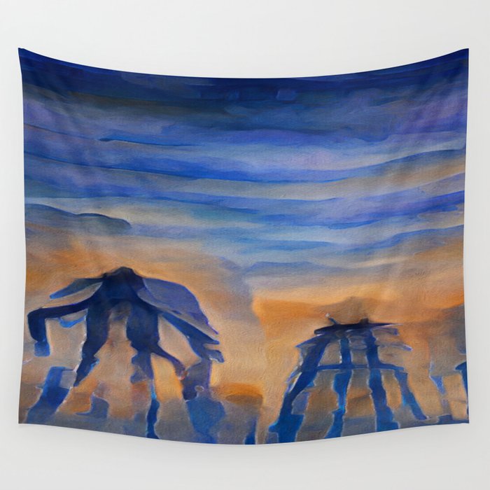 Giants in the Mist Wall Tapestry