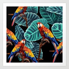 Macaw Art Prints Society6