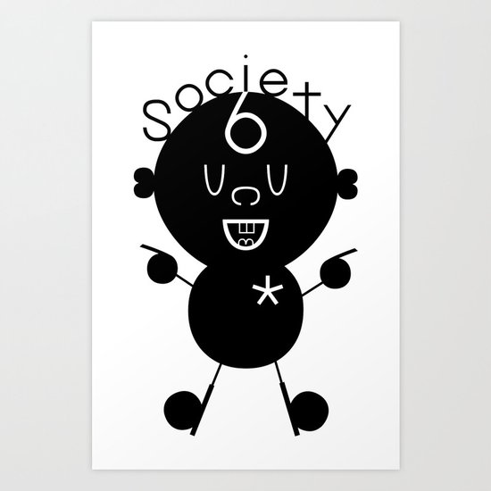 S6 Tee 6 by dabnotu Art Print
