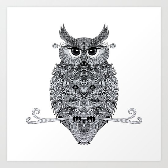 owl Art Print
