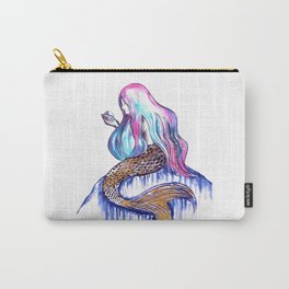 Mermaid in Gold Carry-All Pouch