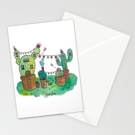 Cactus Village Stationery Card