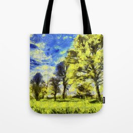 English Summer Farm Van Gogh Tote Bag