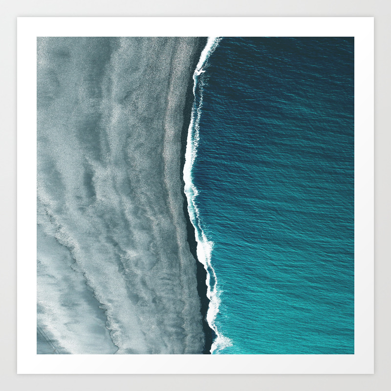 Beach Abstract Art Print By Nauticaldecor Society6