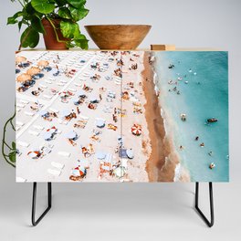 Ocean Sea Print, Beach Sea Art Print, Aerial Beach Print, Minimalist Print, Beach Photography, Bondi Beach Print Art Print Credenza