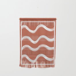 Terracotta Waves Wall Hanging