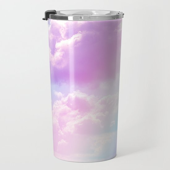 Pastel Rainbow Aesthetic Travel Mug By The Thiiird Society6