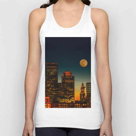 Boston Pink Moon Unisex Tank Top