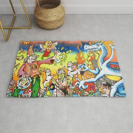 Dragons & Dungeons Wizard Fight Rug