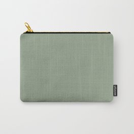 Dark Pastel Sage Green Solid Color Parable to Valspar Irish Paddock 5006-4A Carry-All Pouch | Nature, Minimalist, Pastel, Painting, Pattern, Graphicdesign, Illustration, Solid, Simple, Color 