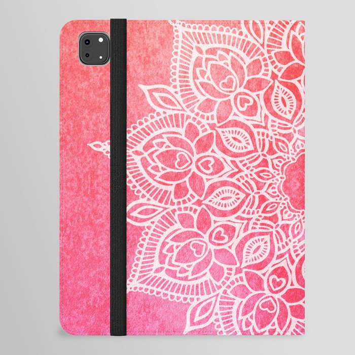 The infinite lotus mandala - Pinks iPad Folio Case