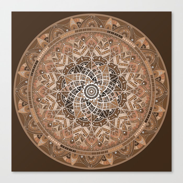 Terra Mandala Canvas Print