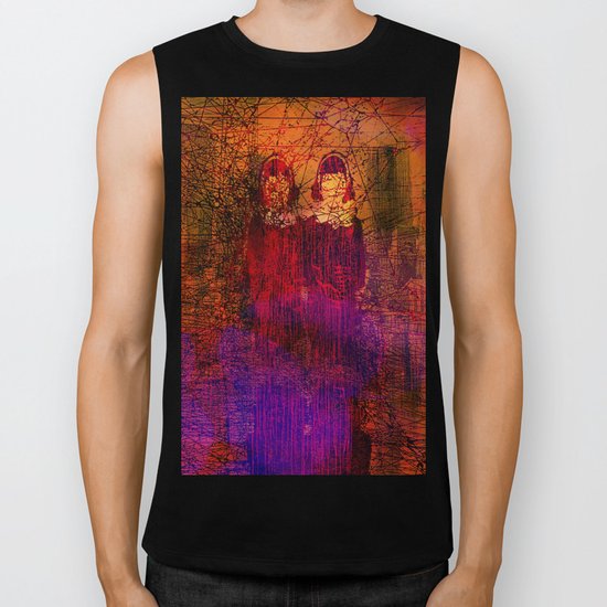 Lost in the city Biker Tank