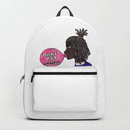 A Bubble Gum Narrative Backpack | Makeartnotwar, Ink Pen, Blackpower, Artist, Black, Hipster, Art, War, Wakanda, Popart 