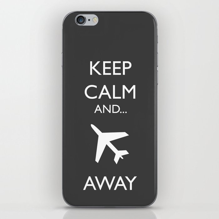Keep calm & fly away iPhone Skin