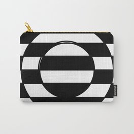 Geometric black and white minimal Carry-All Pouch