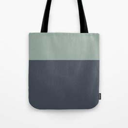 Navy Gray Blue Green Celadon Sage Minimalist Solid Stripe Color Block Pattern Tote Bag