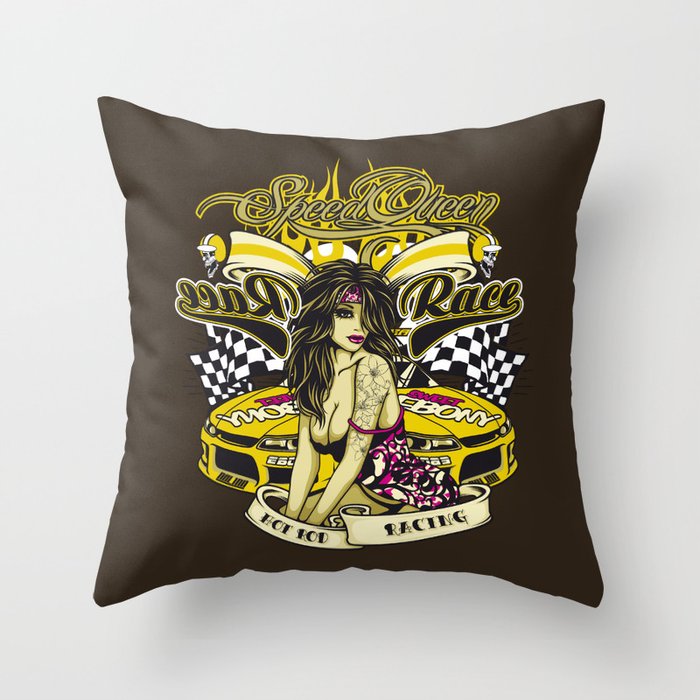 Speed Queen Throw Pillow