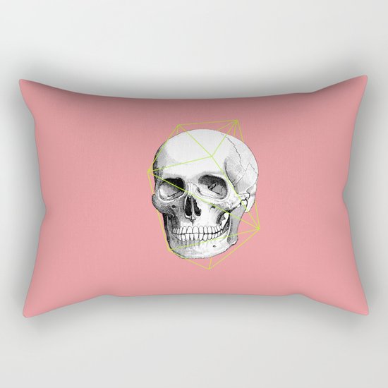 Geometric Skull Rectangular Pillow