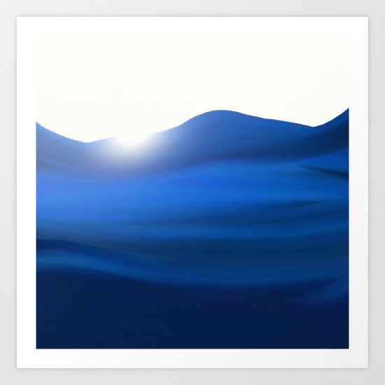 blue Art Print