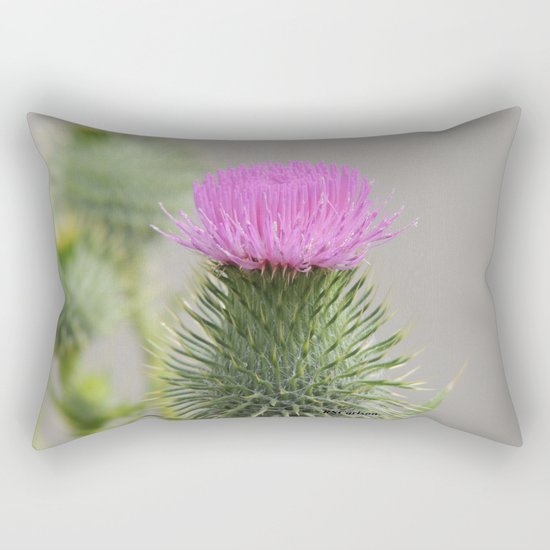 Thistle Bloom Rectangular Pillow