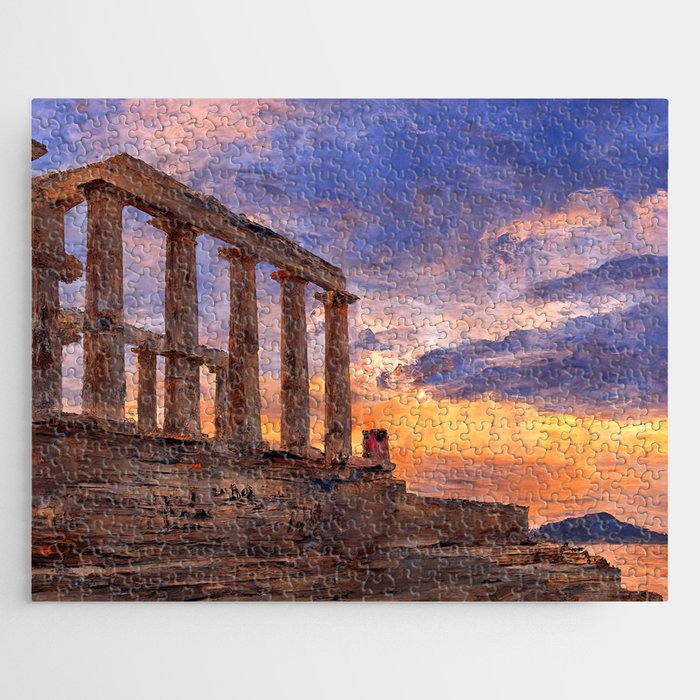 Greek Temple by the Sea Jigsaw Puzzle