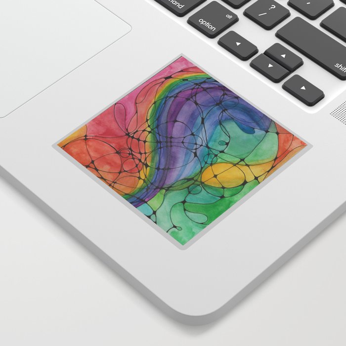 Neurographic Rainbow Flow Sticker
