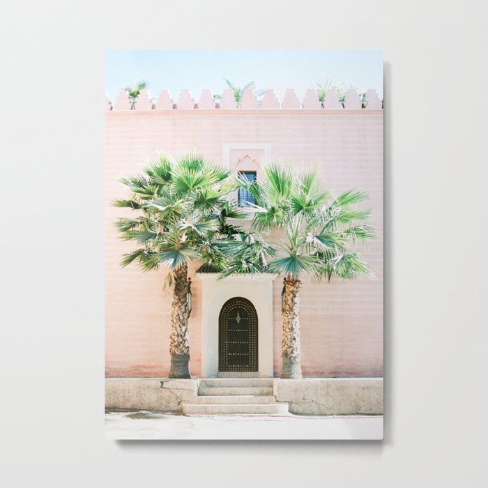 Travel photography print “Magical Marrakech” photo art made in Morocco. Pastel colored. Metal Print