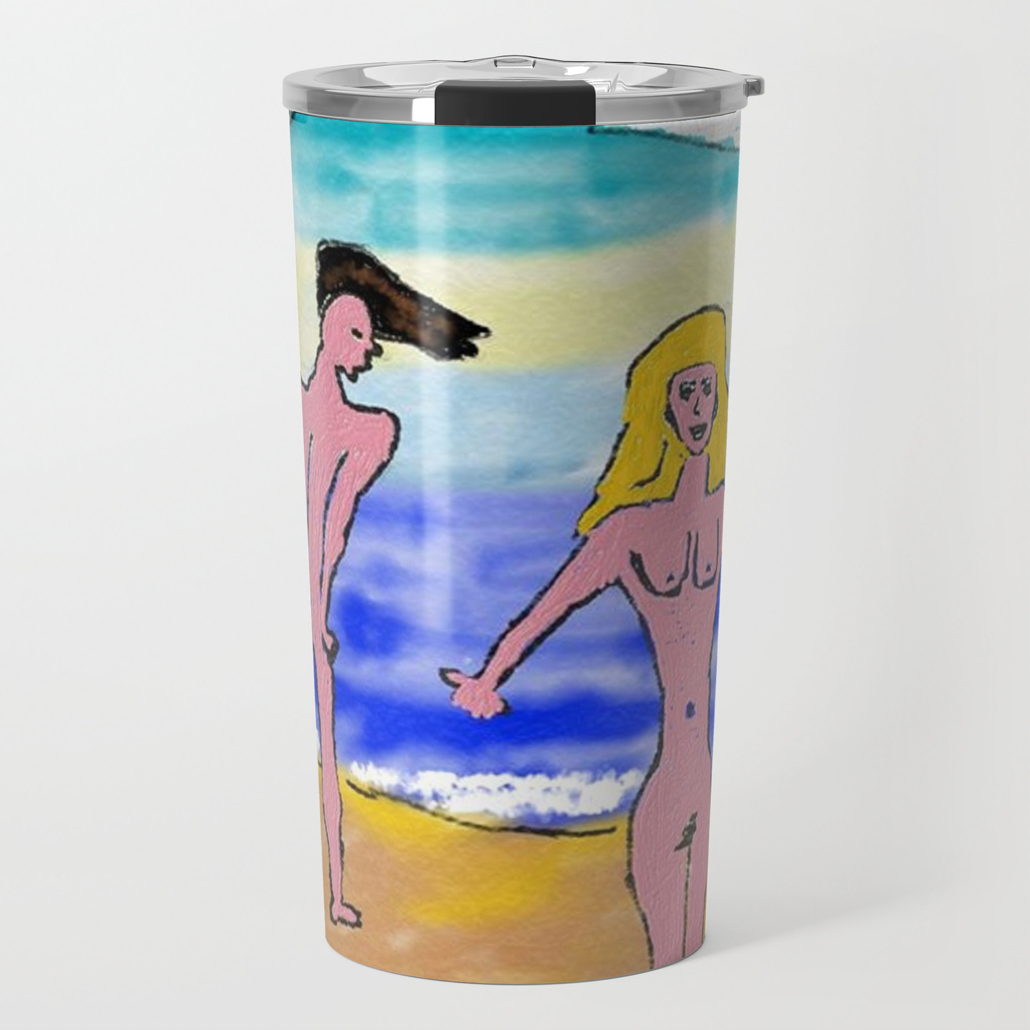 The nudist voyeur Travel Mug by GiCo88