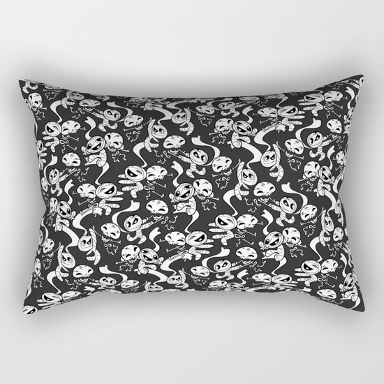 Mummy & Skeleton Rectangular Pillow