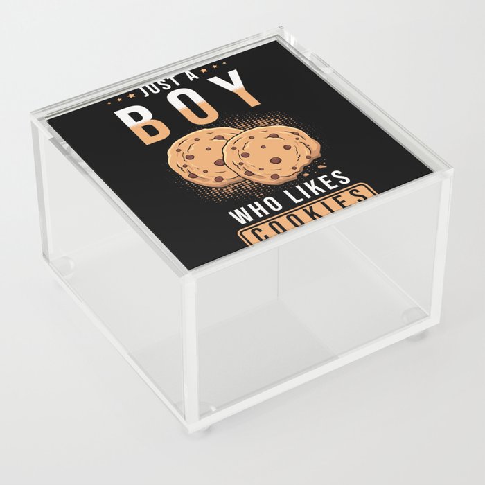 Just a Boy who loves Cookies Acrylic Box