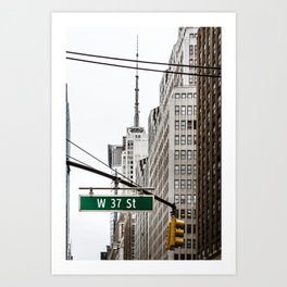 37 Street in New York City Art Print