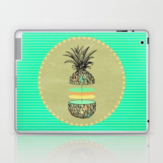 Sliced pineapple Laptop & iPad Skin