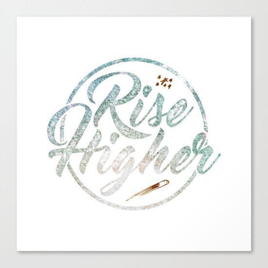 Rise Higher Shooting Star Canvas Print