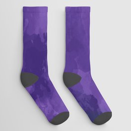 amethyst watercolor abstract Socks