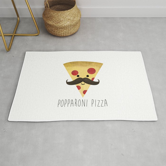 Popparoni Pizza Rug