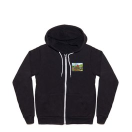 Cats and Friend Thanksgiving Parade Zip Hoodie