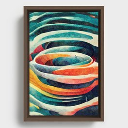 Cosmic Water Framed Canvas