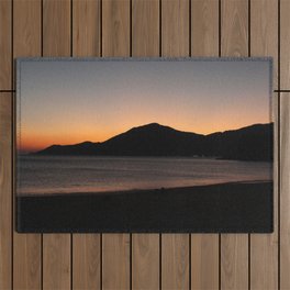 Brazil Photography - Beautiful Sunset By The Ocean Shore Outdoor Rug