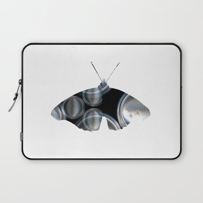 Metal Can Butterfly Collage Laptop Sleeve