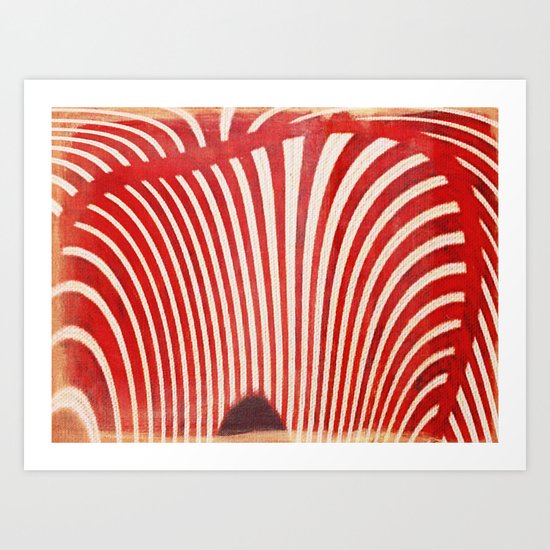 A Mess of Zebras Art Print