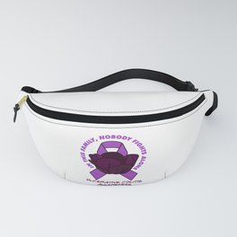 In This Family Nobody Fights Alone, Ulcerative Colitis Awareness Fanny Pack