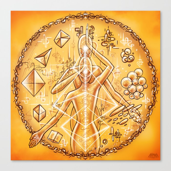 Transmutation Codes Canvas Print