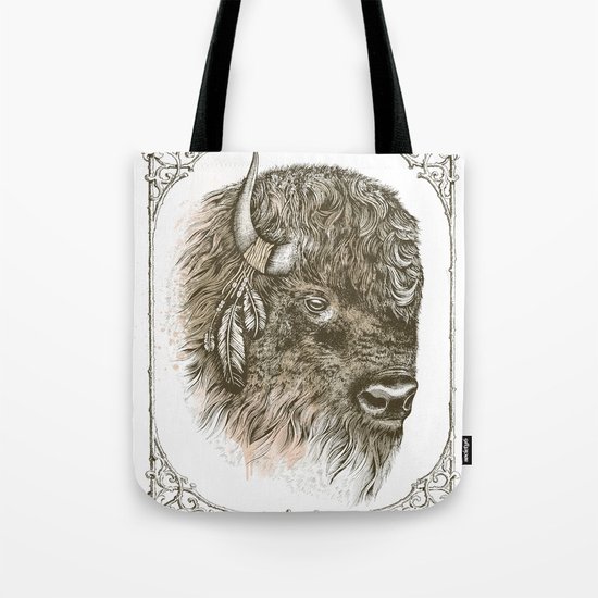 Portrait of a Buffalo Tote Bag