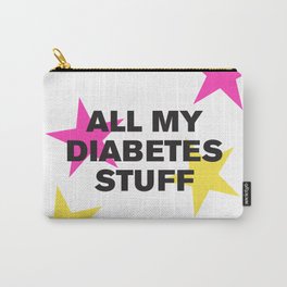All My Diabetes Stuff™ Stars (Pink and Yellow) Carry-All Pouch