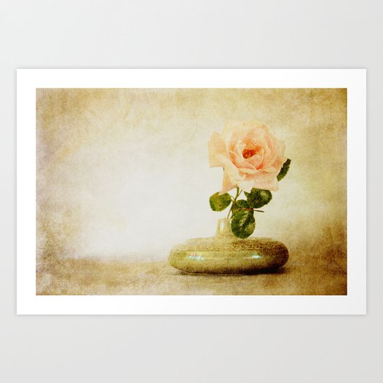 Vintage Rose - JUSTART © Art Print
